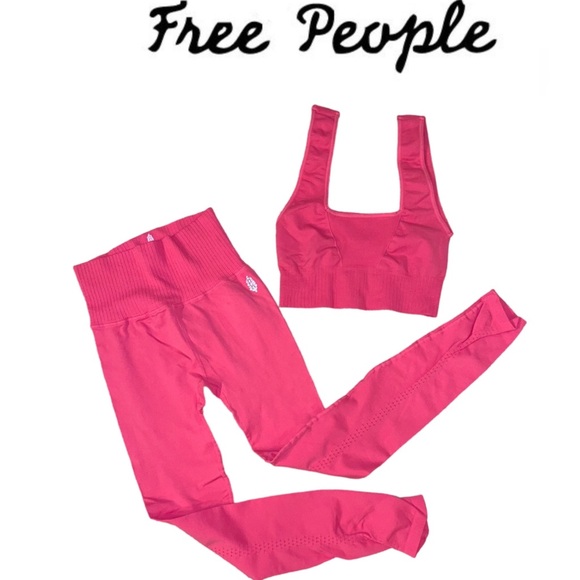 NWOT Free People Movement Good Karma Bra Top & Leggings [Set] no logo on pants - Picture 8 of 8